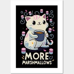 More marshmallows Kitty Posters and Art